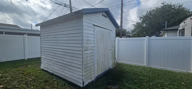 a backyard of a house