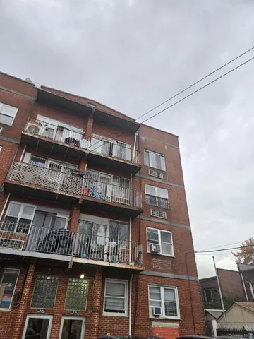 a front view of a building