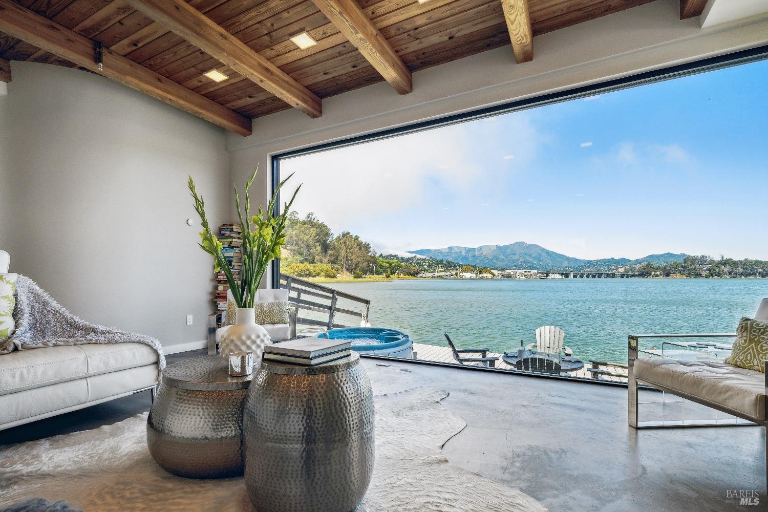 15 Gate 6 1/2 Road Mill Valley, CA 94941 - Photo 16 of 33 a view of a lake from a balcony