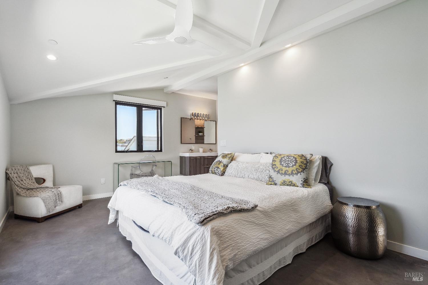 15 Gate 6 1/2 Road Mill Valley, CA 94941 - Photo 18 of 33 a bedroom with a bed and a couch