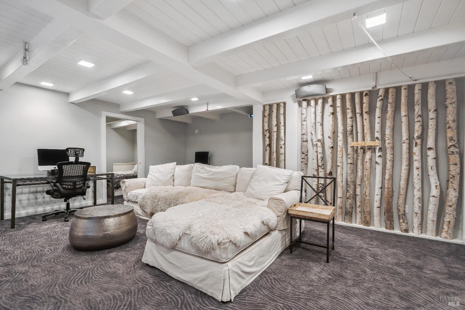 15 Gate 6 1/2 Road Mill Valley, CA 94941 - Photo 30 of 33 a living room with furniture and a flat screen tv