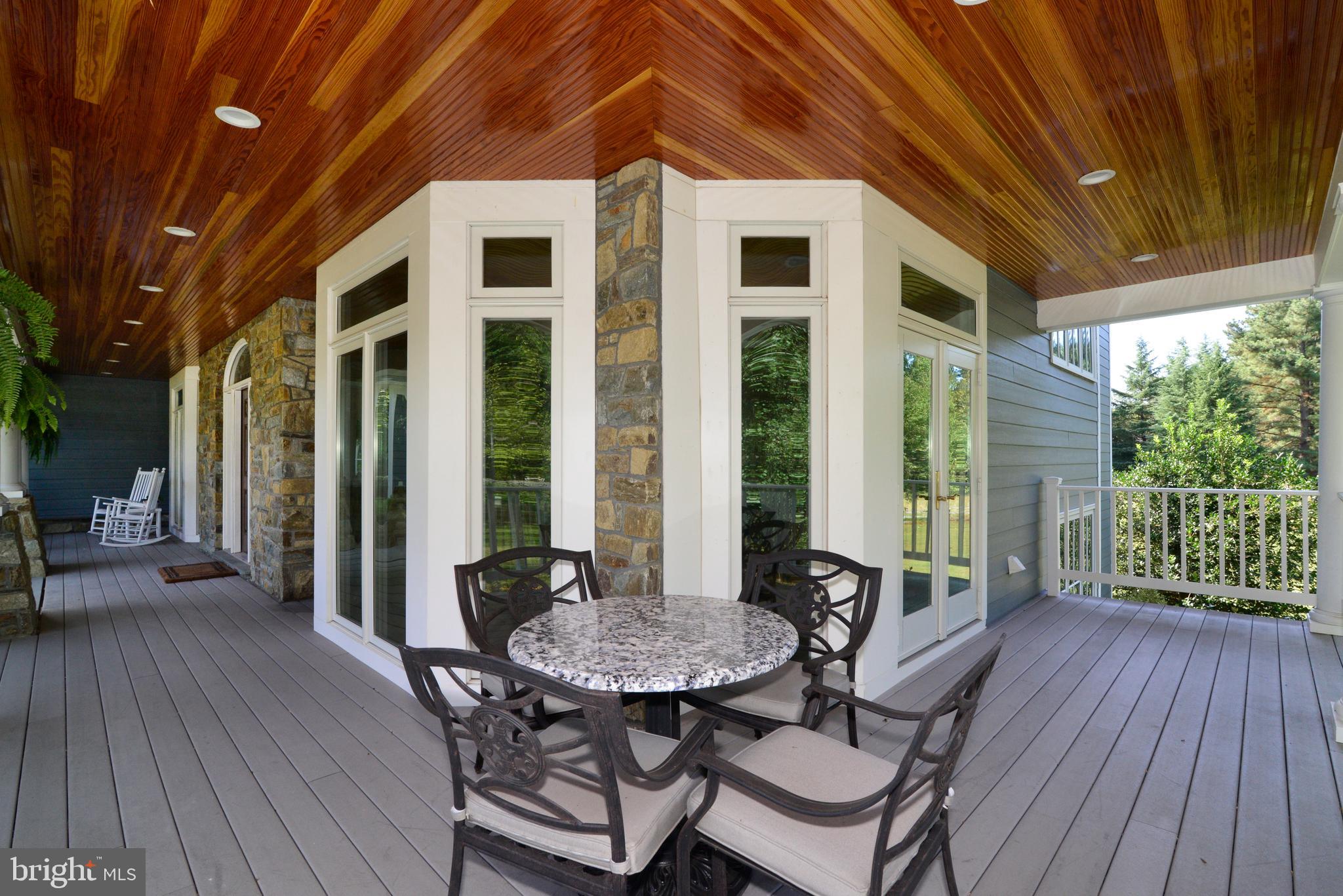 10507 Wickens Road Vienna, VA 22181 - Photo 3 of 59 Front Porch with Honed Wood Ceiling.