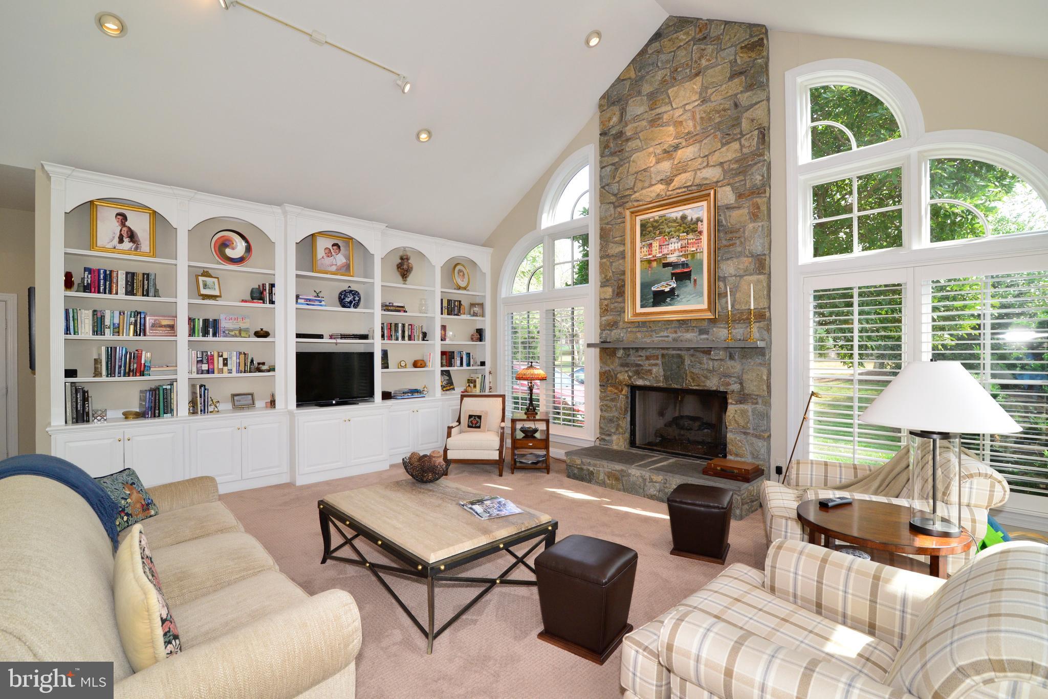 10507 Wickens Road Vienna, VA 22181 - Photo 21 of 59 Family Room with Wall of Custom Built-Ins.