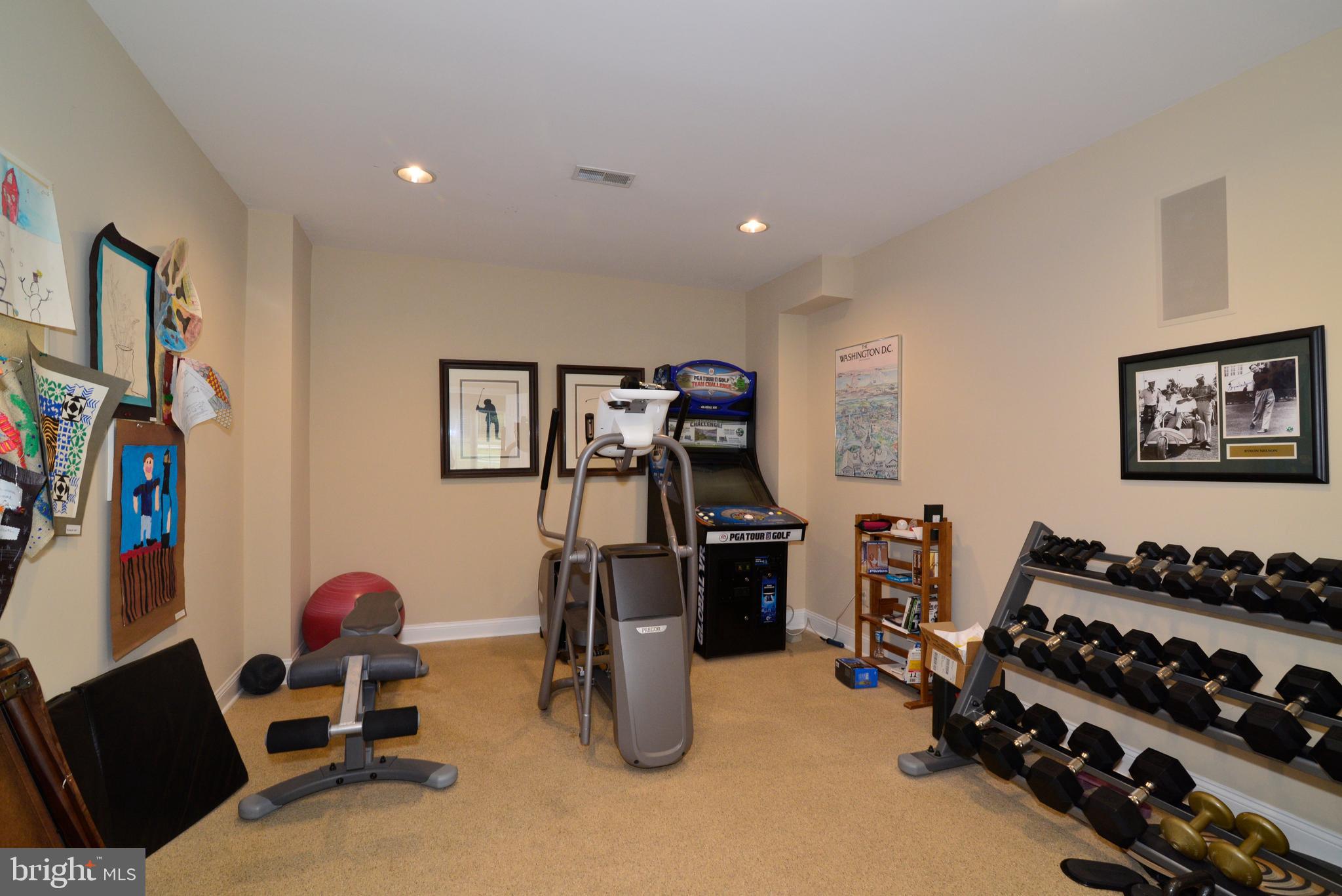 10507 Wickens Road Vienna, VA 22181 - Photo 43 of 59 Lower Level Gym.
