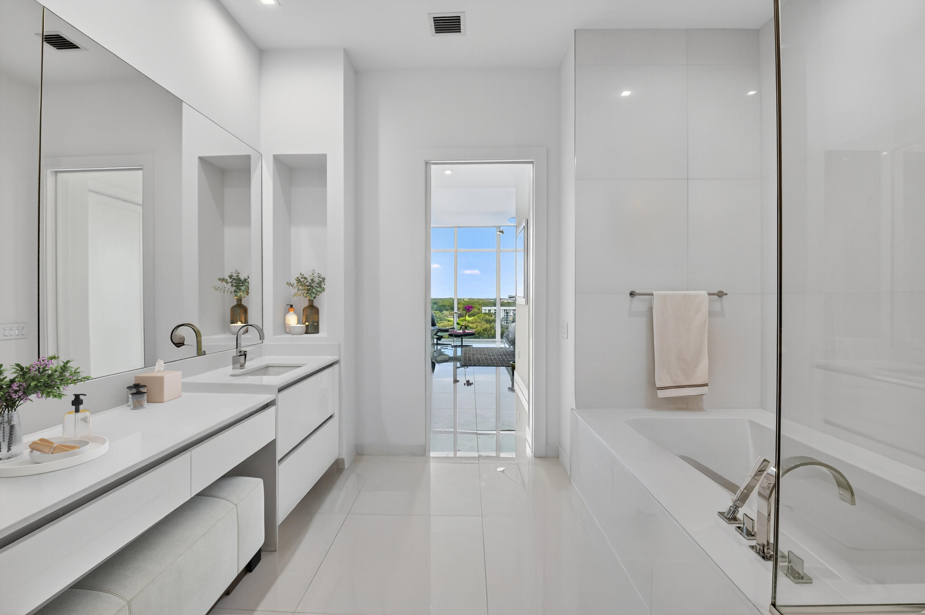 20155 Boca W Drive, Unit PH A901 Boca Raton, FL 33434 - Photo 15 of 41 Spa-Inspired Primary Bathroom