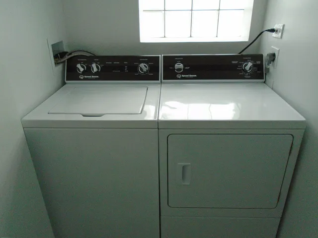 a close view of utility room