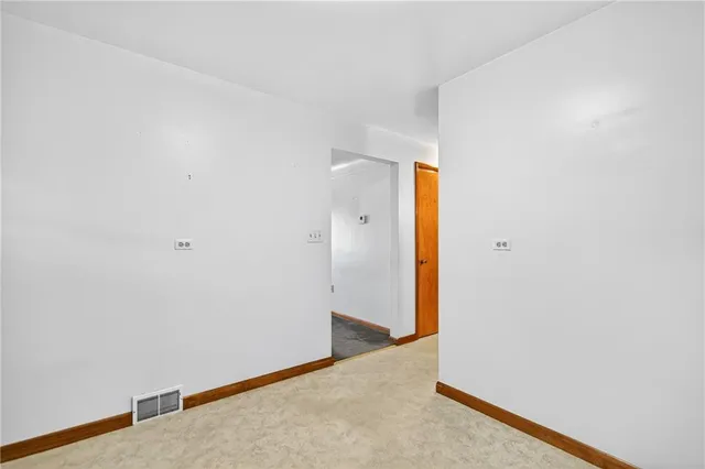 a view of an empty room