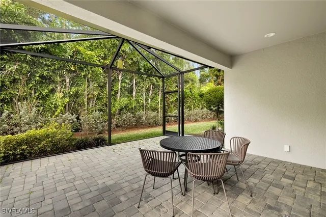 a outdoor view with a sitting space