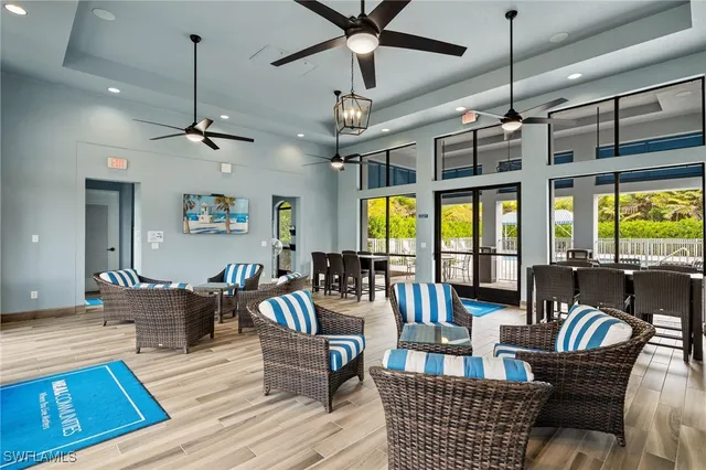 a view of swimming pool from a balcony