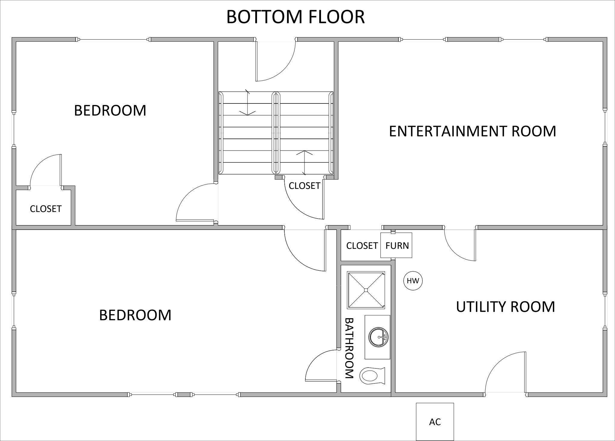 6038 Thornrose Road Roanoke, VA 24012 - Photo 67 of 68 Home Bottom Floor Plan