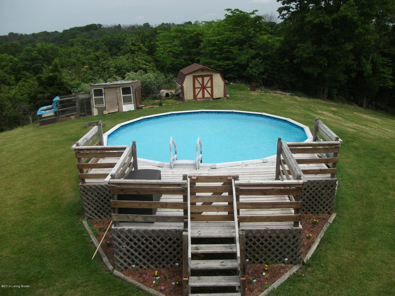 2446 Mink Run Road Frankfort, KY 40601 - Photo 4 of 20 Above ground pool with deck