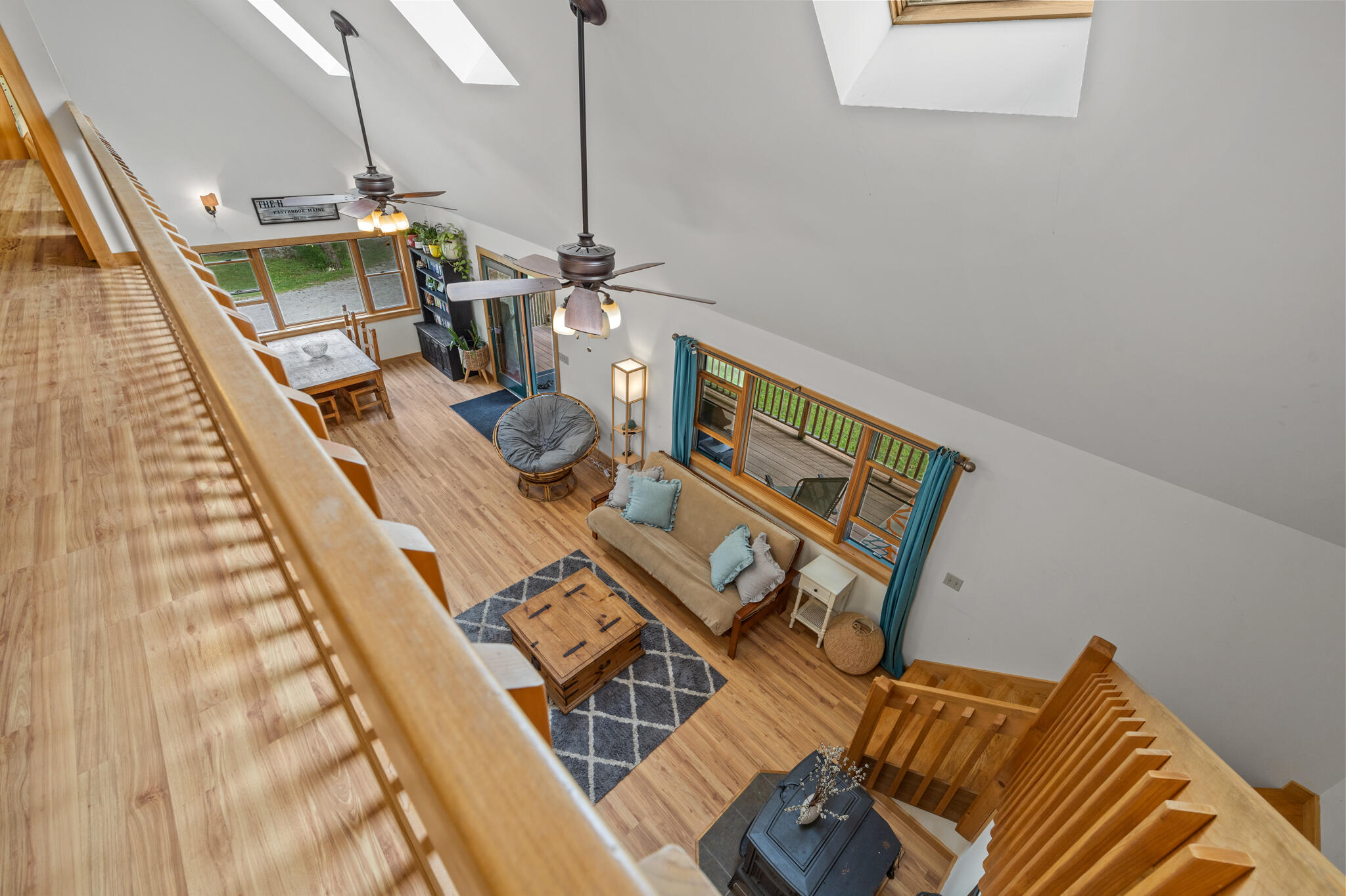 490 Eastbrook Road Eastbrook, ME 04634 - Photo 20 of 33 Balcony Overlooking Living Room
