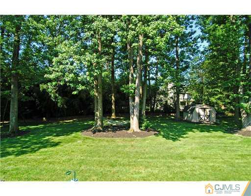 23 Tamarack Road Edison, NJ 08820 - Photo 22 of 23 a backyard of a house with lots of green space and trampoline