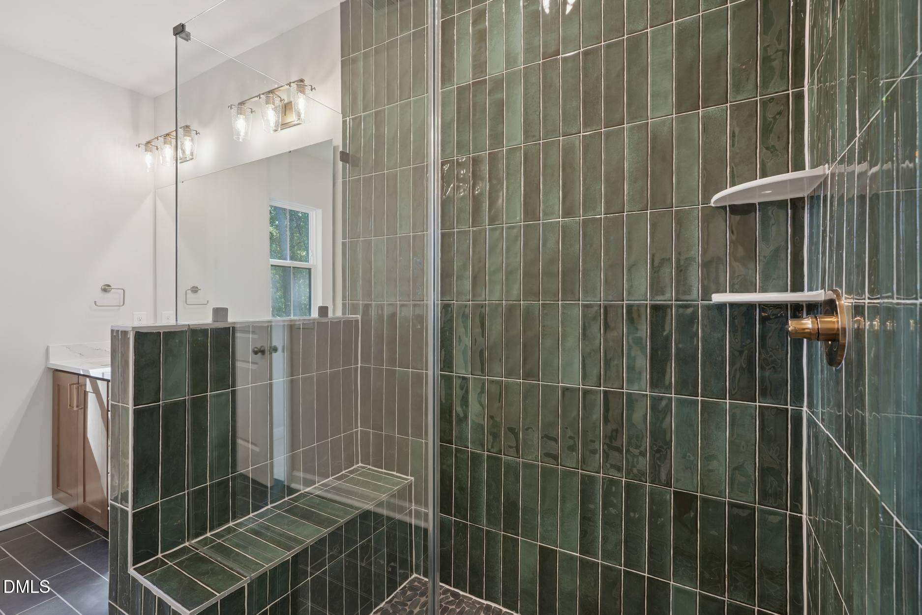 4505 Mint Leaf Lane Raleigh, NC 27612 - Photo 10 of 20 Elm Park 35_Primary Shower_10.9.25_webre
