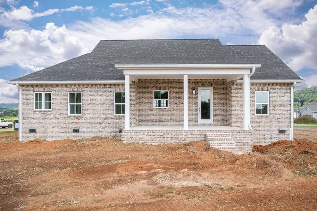 front view of a house with a outdoor space