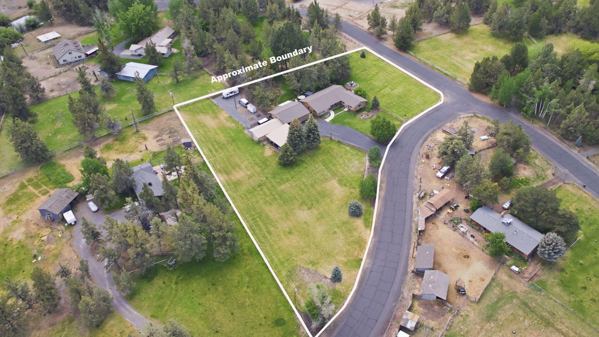 22539 Martee Lane Bend, OR 97701 - Photo 54 of 54 an aerial view of a house with swimming pool