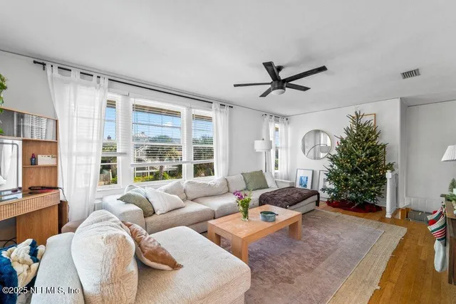 a workspace with wooden floor