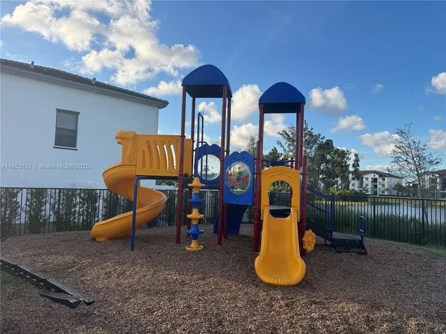 a view of a lake with a city view