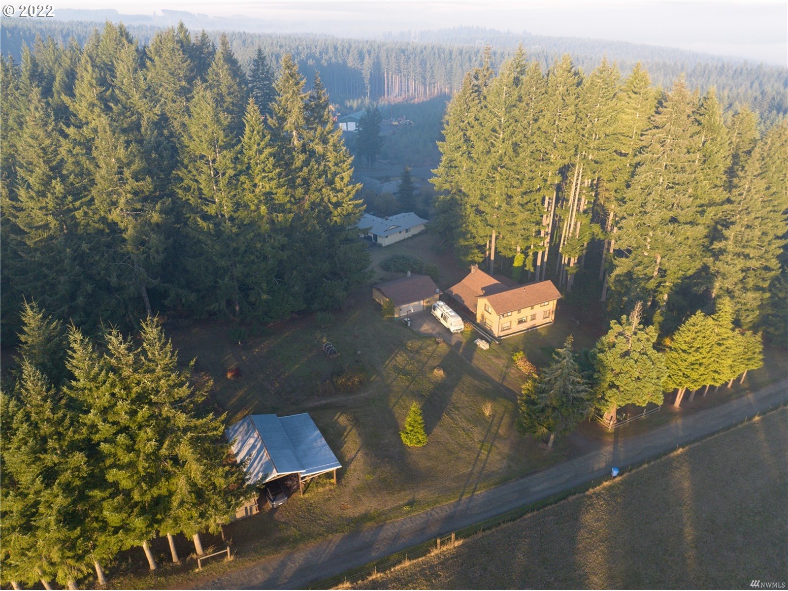 248 Coma Road Winlock, WA 98596 - Photo 27 of 30 an aerial view of residential house with outdoor space