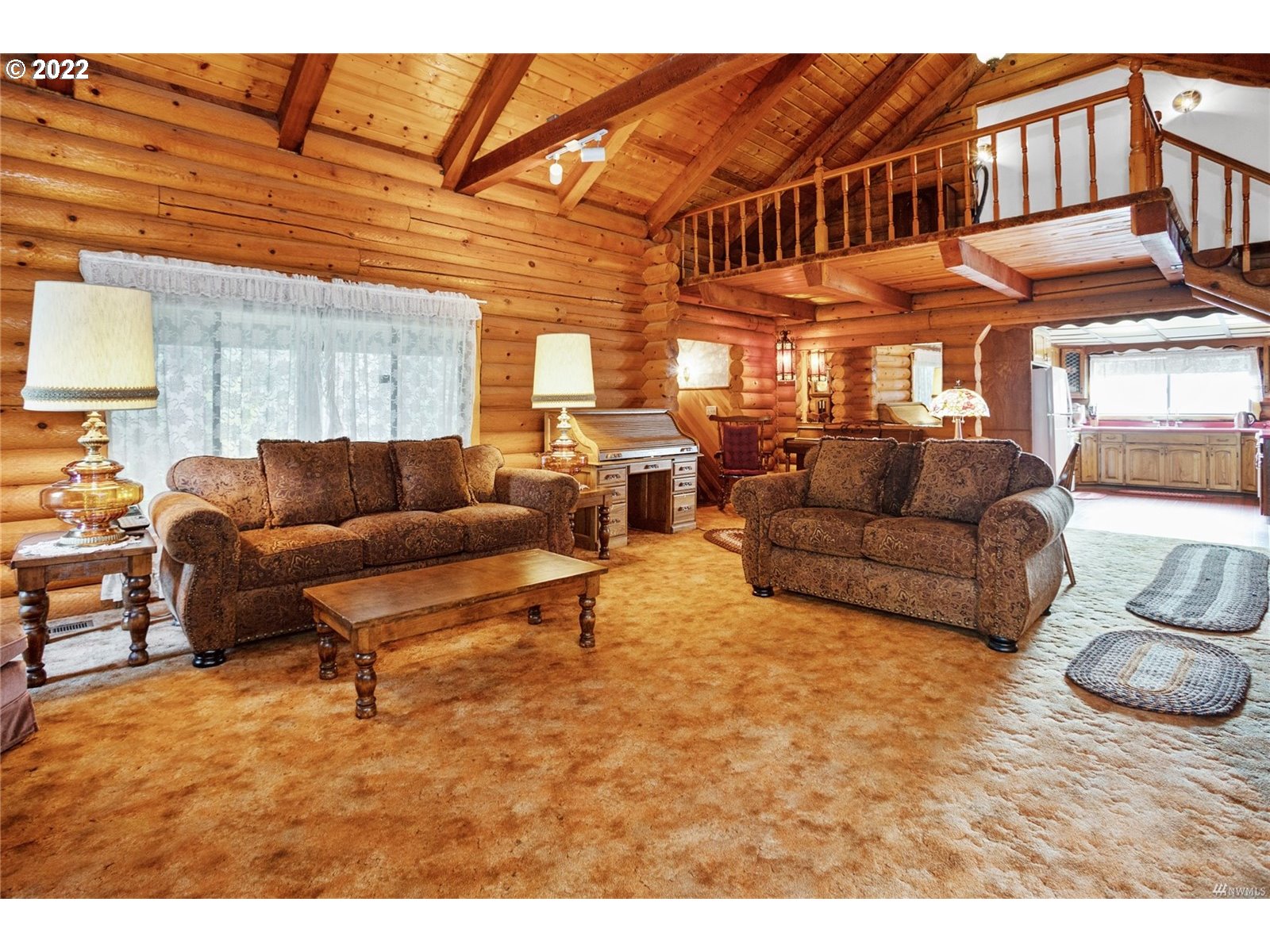 248 Coma Road Winlock, WA 98596 - Photo 6 of 30 a living room with furniture a window and a wooden floor