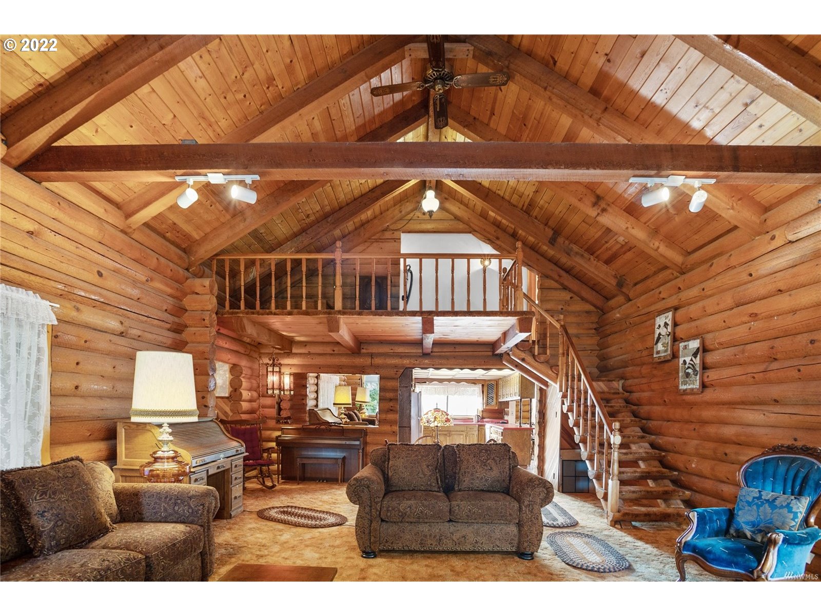 248 Coma Road Winlock, WA 98596 - Photo 7 of 30 a view of entryway livingroom and hall with wooden floor