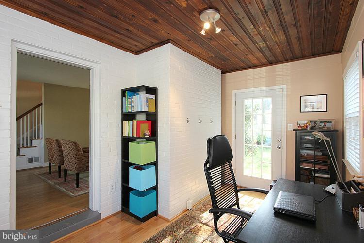 8209 Maple Ridge Road Bethesda, MD 20814 - Photo 17 of 26 Den/Office with access to backyard