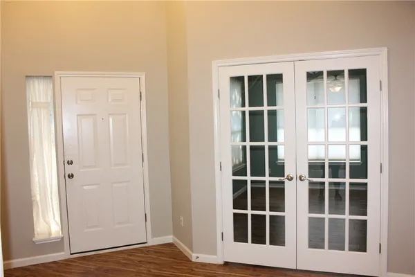 a view of front door