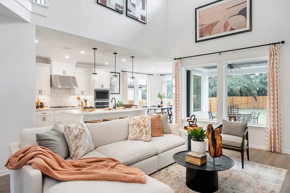 1912 Montella Way Leander, TX 78641 - Photo 6 of 31 a living room with furniture and a large window