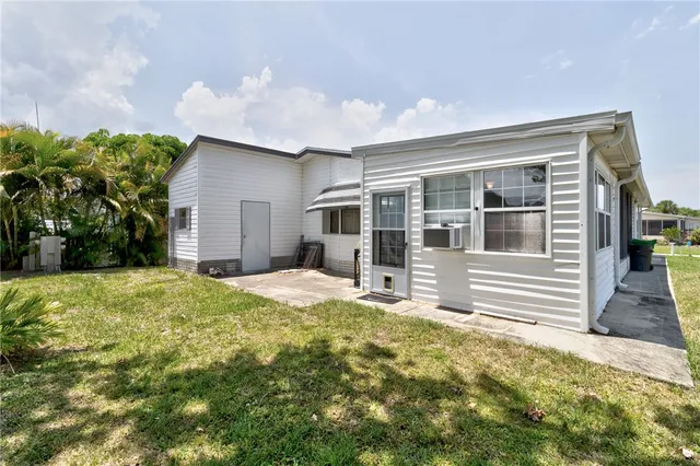 a house view with a garden space