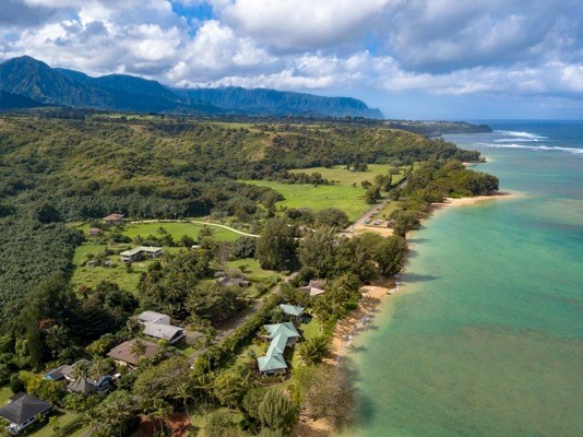3671 Anini Road Princeville, HI 96722 - Photo 1 of 11 a view of a city with an ocean
