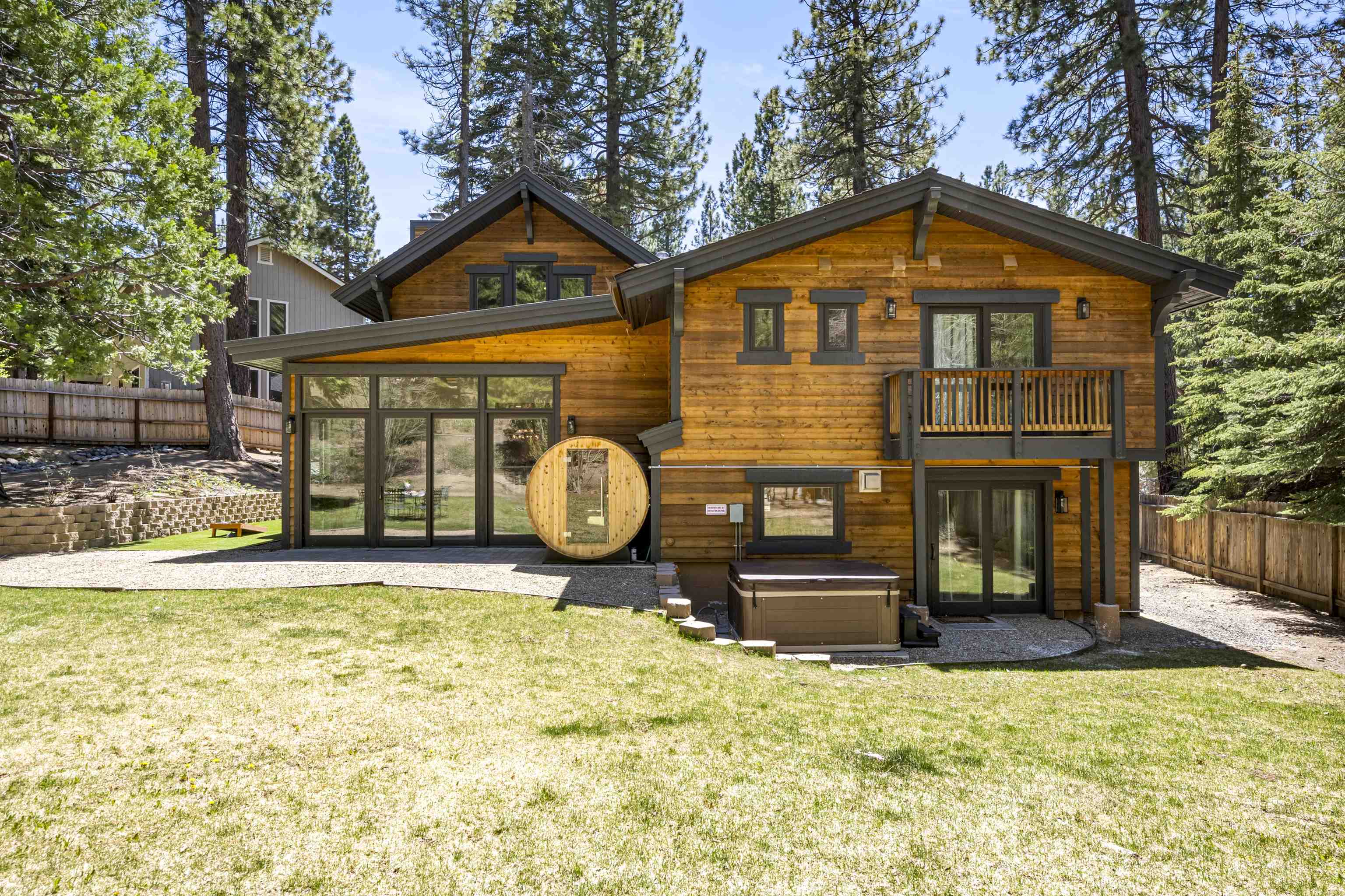 325 Winding Way Incline Village, NV 89451 - Photo 28 of 28 a front view of a house with barbeque and wooden fence
