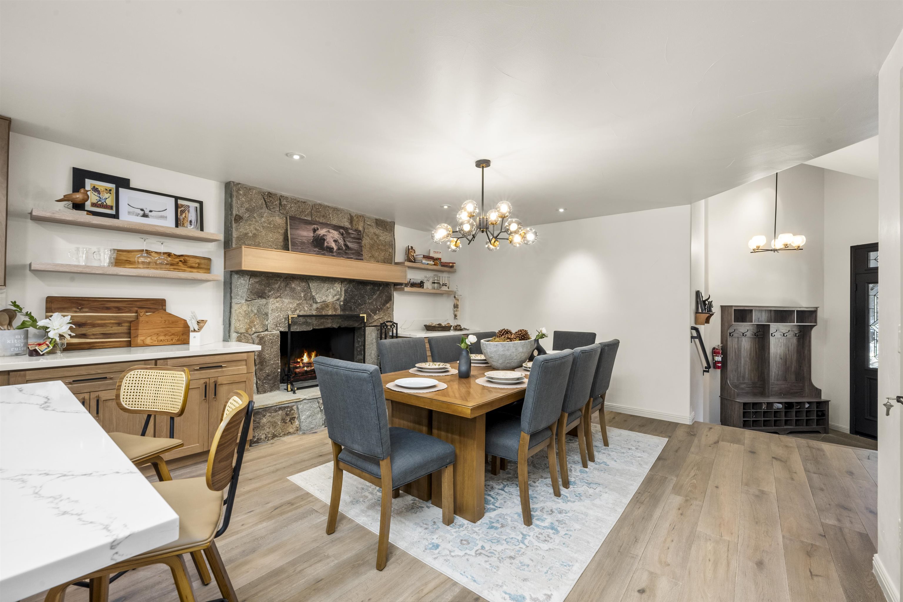 325 Winding Way Incline Village, NV 89451 - Photo 5 of 28 a view of a dining room with furniture and wooden floor