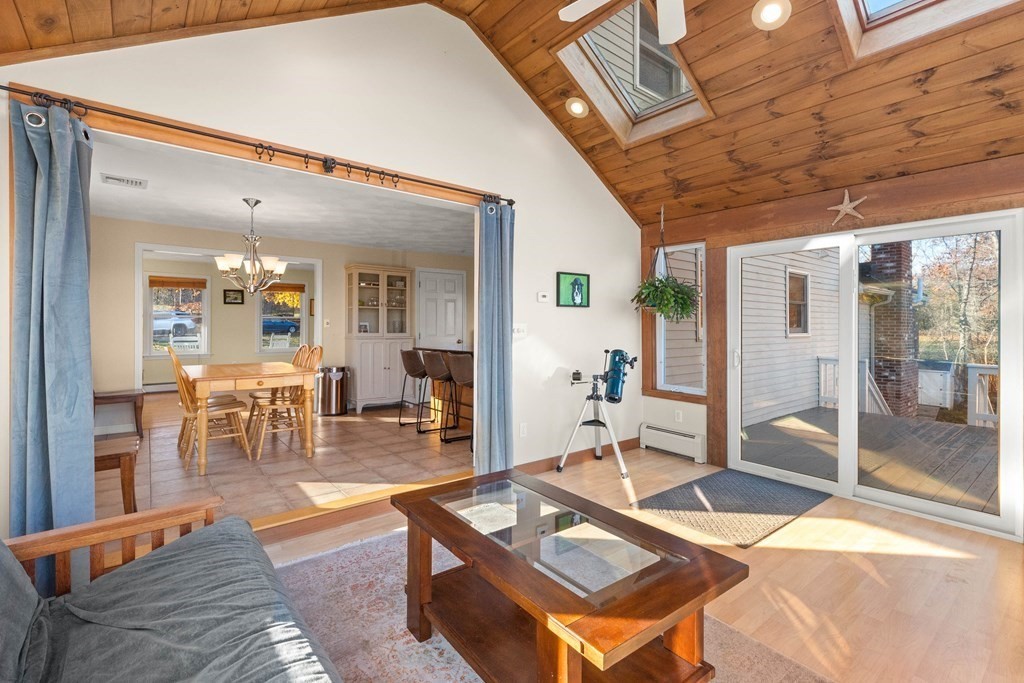 27 Brush Hill Road Merrimac, MA 01860 - Photo 7 of 26 a living room with furniture a flat screen tv and a table