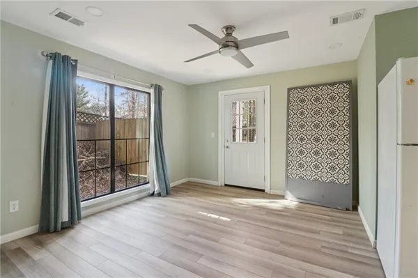 a view of an entryway of a house