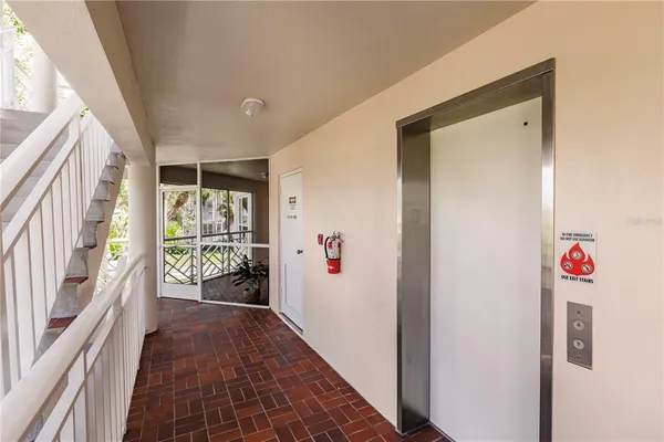 a view of an entryway door