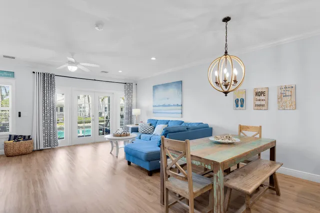 an aerial view of a houses with outdoor space