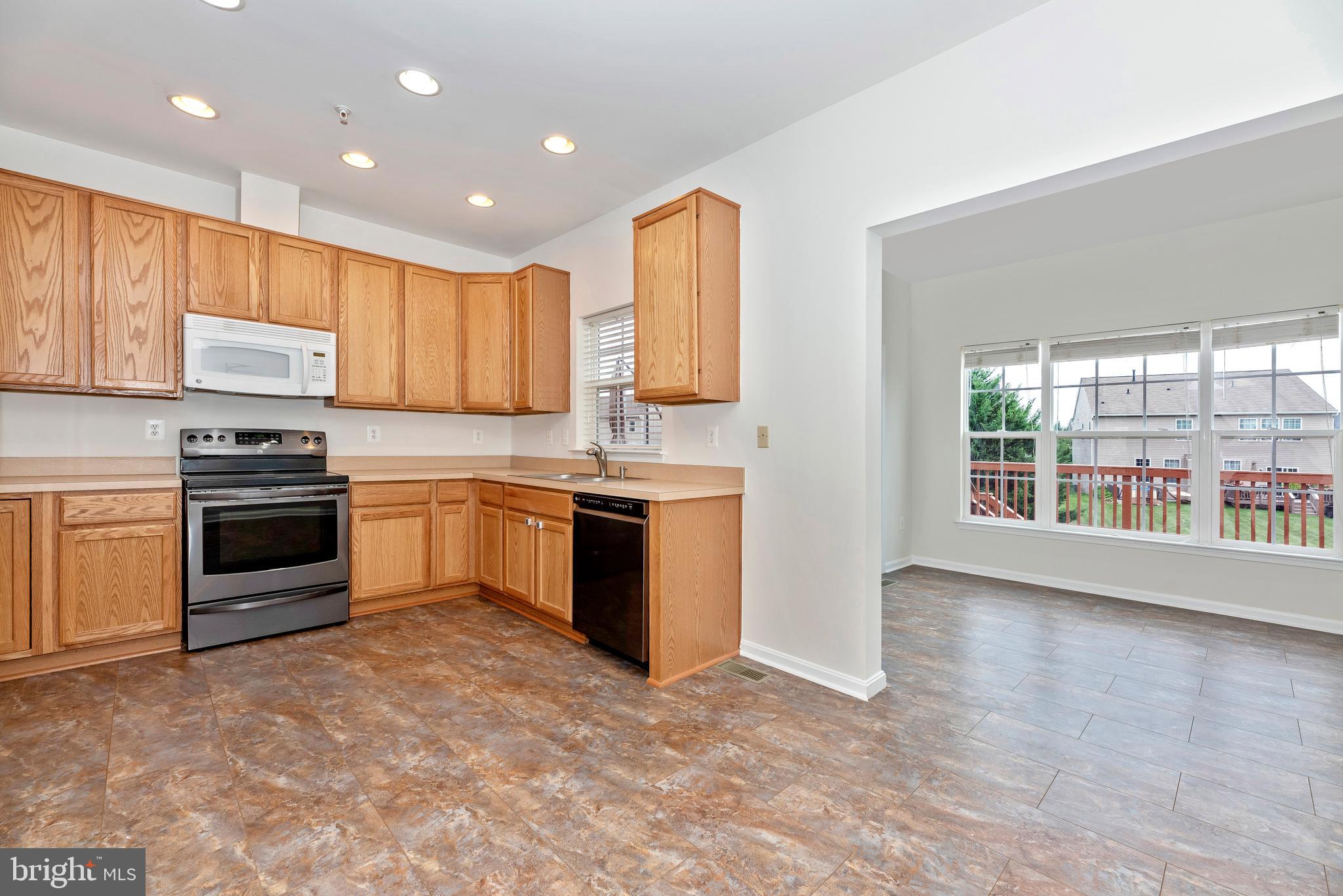 Spacious kitchen with bonus sunroom