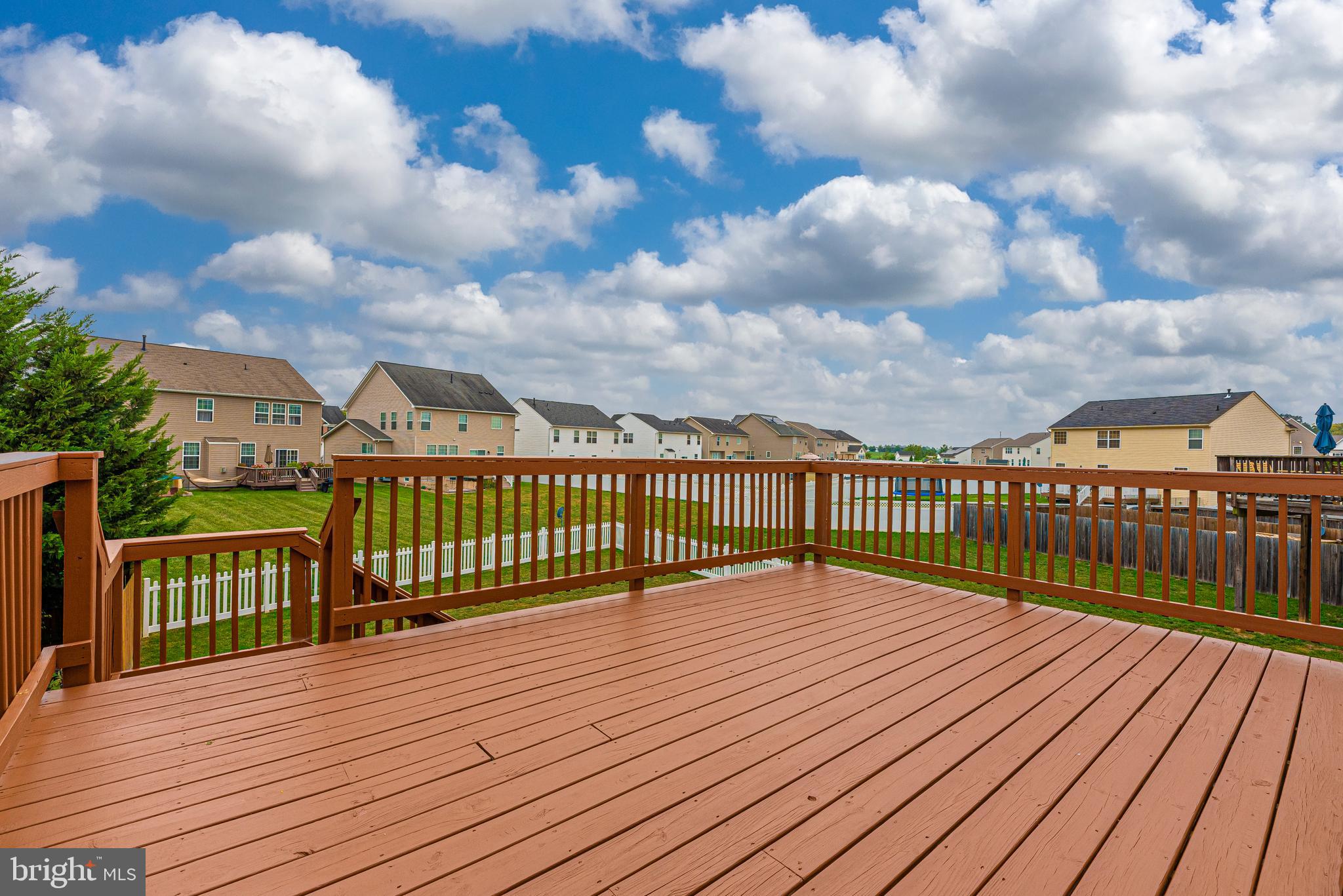 Large resurfaced deck