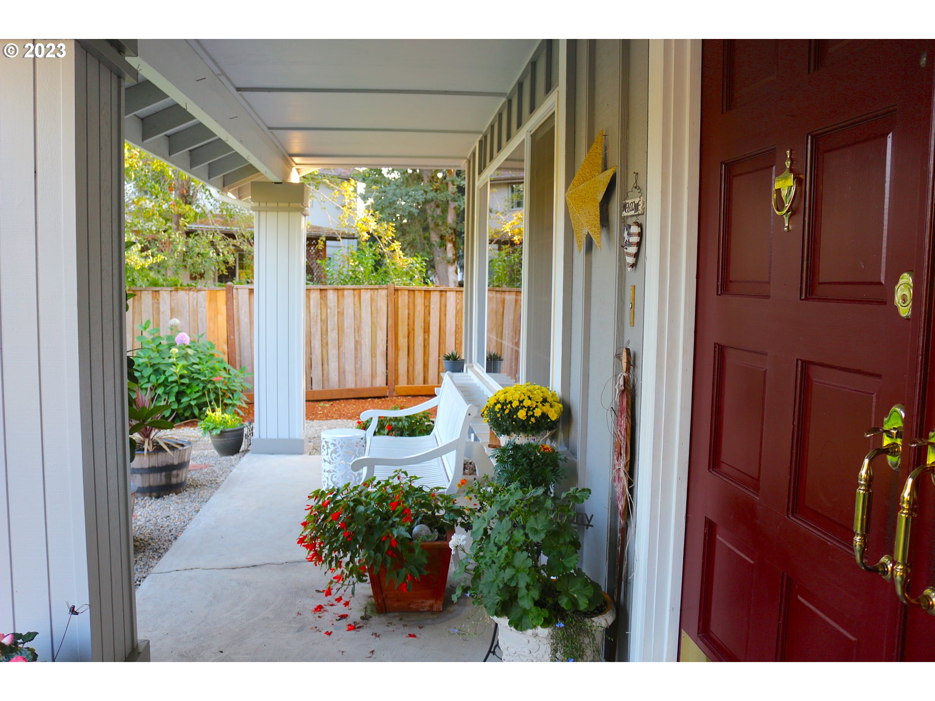 6566 E Street Springfield, OR 97478 - Photo 12 of 46 a outdoor living space with garden and furniture