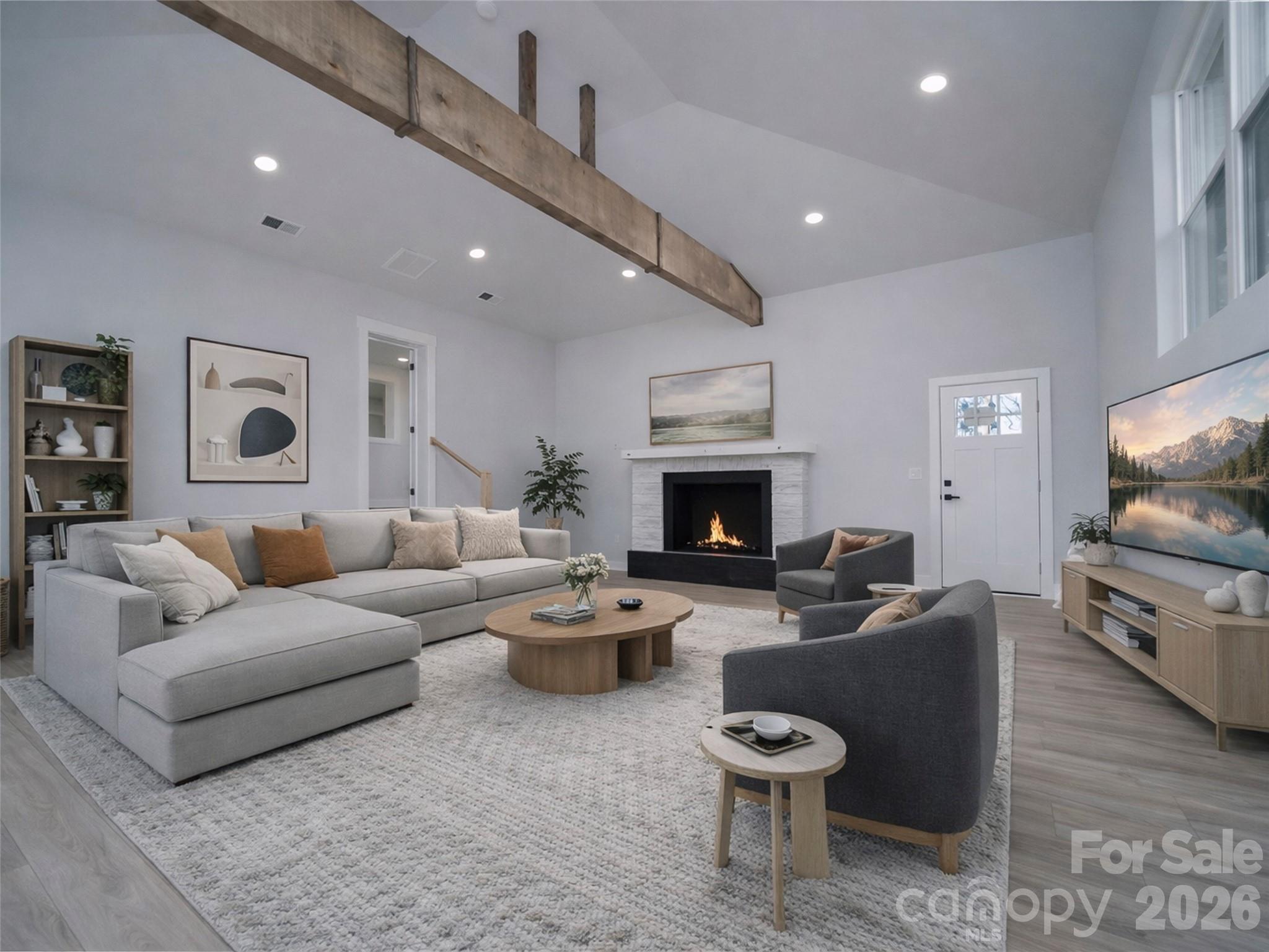 1325 Armstrong Road Belmont, NC 28012 - Photo 12 of 33 a living room with furniture and a fireplace