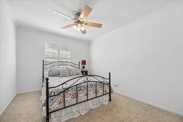 a view of a livingroom with a fan
