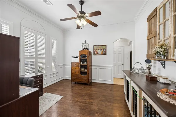 a very nice looking room with a large window