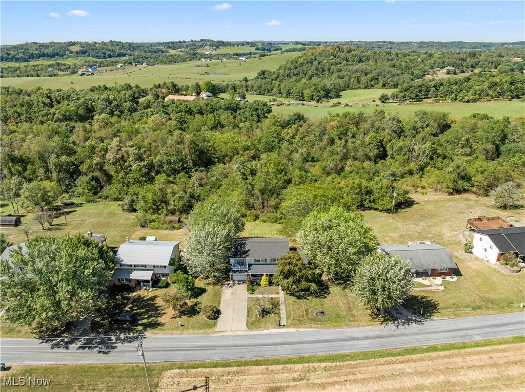 67190 Graham Road St. Clairsville, OH 43950 - Photo 6 of 47 Aerial view with a rural view