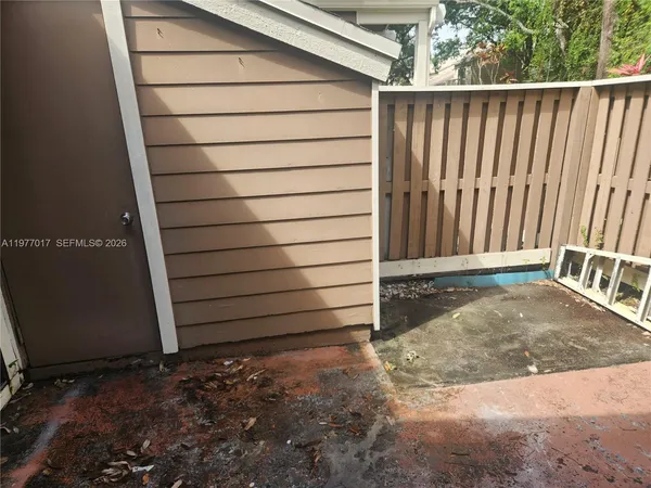 a view of wooden fence