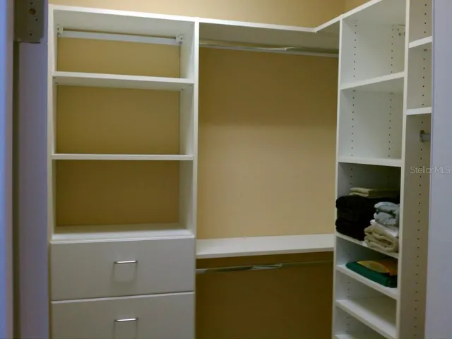 a room with storage and utility
