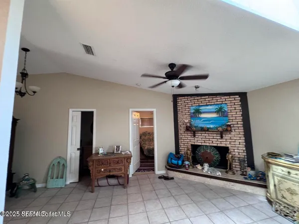 a view of an empty room and window