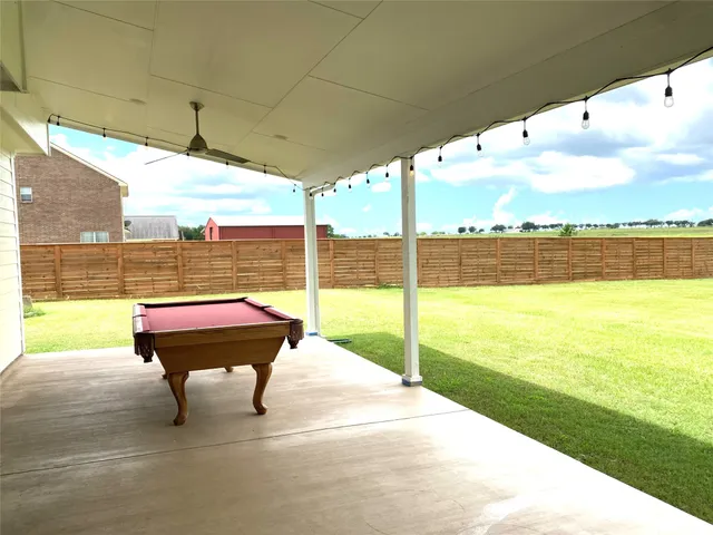 a park view with a ocean view