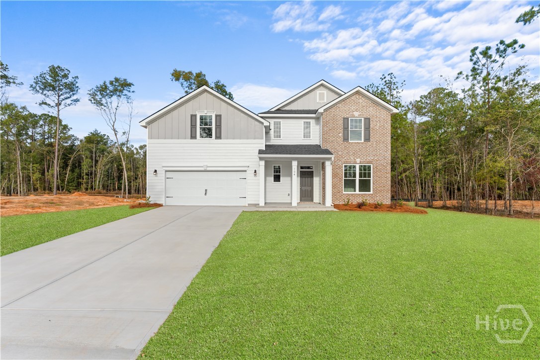 Rendering is meant to be representative of home; Not to be identical.