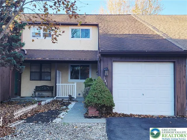 a front view of a house