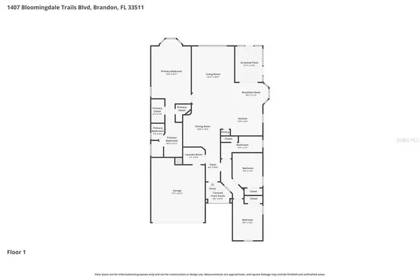 $425,000 | 1407 Bloomingdale Trails Boulevard, Brandon, FL 33511